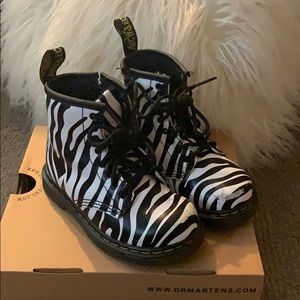 Zebra Print Girl Dr. Martens